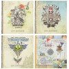 Блокнот Art Notebook/Jotter Exclusive, 170 x 175 мм, 80 л., линия, ассорти